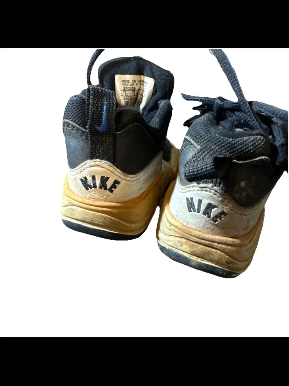 vintage kids nike rim breaker shoes size 9.5 c 1990s